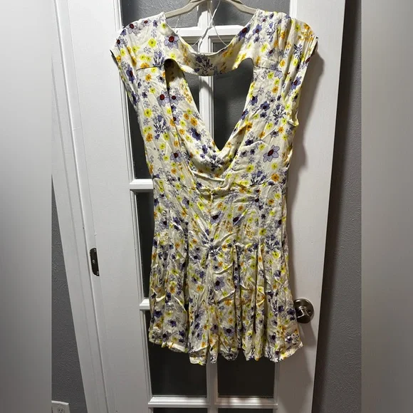 NWT Free People It Takes Two Wrap Dress in Ivory Combo - Picture 9 of 15